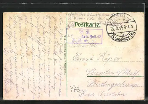 AK Pfirt /O.-E., Totalansicht