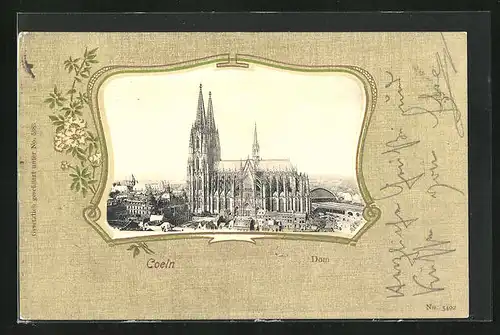 AK Köln, Dom im Passepartoutrahmen