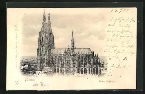 AK Köln, Dom, Südseite