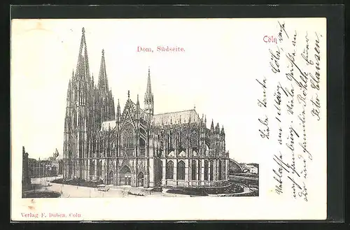 AK Köln, Dom, Südseite