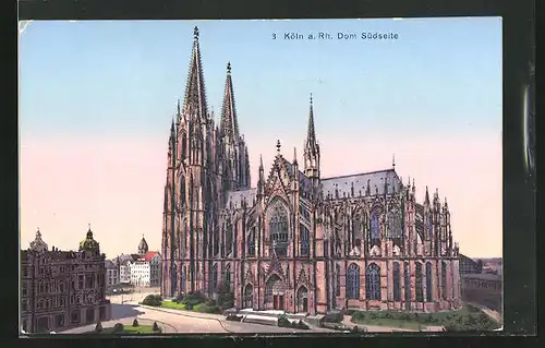 AK Köln a. Rh., Dom Südseite
