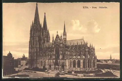 AK Köln, Dom, Südseite