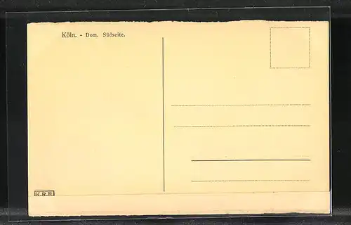 AK Köln, Dom, Südseite