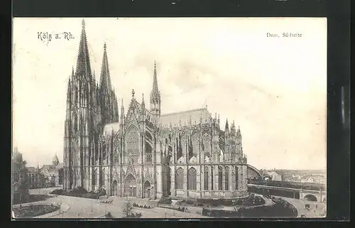 AK Köln a. Rh., Dom, Südseite