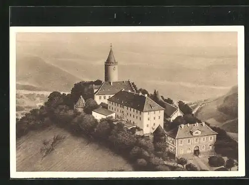 AK Kahla, Blick auf die Leuchtenburg, Ganzsache WHW Winterhilfswerk