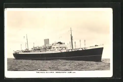 AK Passagierschiff RMV Rangitoto, The NZS Co