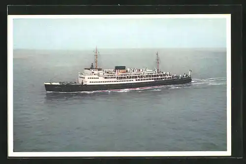 AK Passagierschiff MS Prins Albert aus der Ferne, Dover-Ostend Line