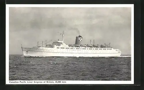 AK Passagierschiff Empress of Britain in Fahrt, Canadian Pacific Line