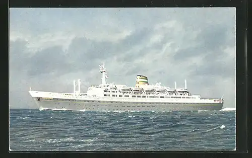 AK Passagierschiff SS Statendam bei windiger See, Holland-America Line