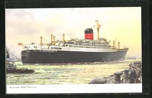 AK Passagierschiff Cunard RMS Ivernia