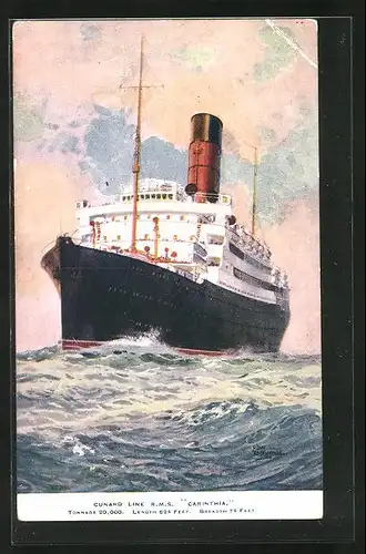 AK RMS Cunard Line Carinthia