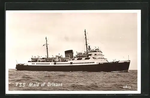 AK Passagierschiff T. S. S. Maid of Orleans auf hoher See