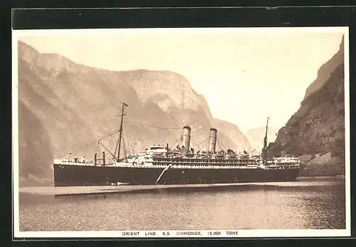 AK Passagierschiff SS Ormonde, Orient Line