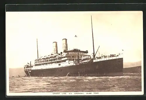 AK Passagierschiff SS Oronsay, Orient Line