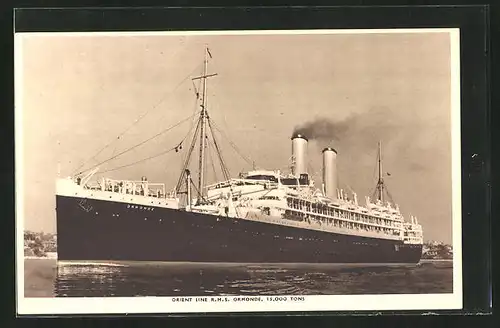 AK Passagierschiff RMS Ormonde, Orient Line