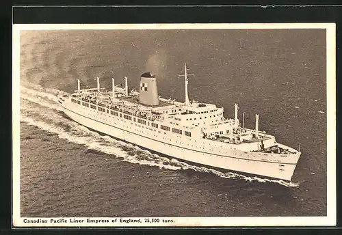 AK Passagierschiff Empress of England, Canadian Pacifiy Line