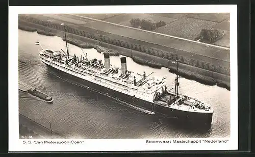 AK Passagierschiff SS Jan Pieterszoon Coen, Stoomvaart Maatschappij Nederland