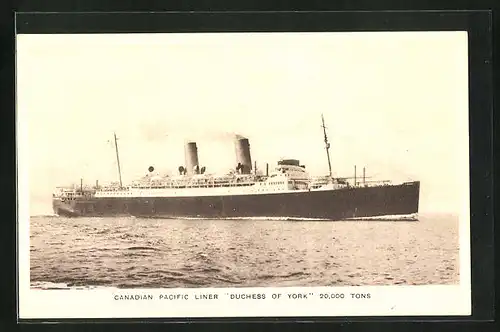 AK Canadian Pacific Liner Duchess of York