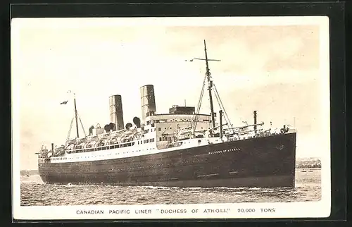 AK Canadian Pacific Liner Duchess of Atholl