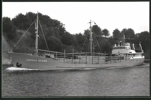 Fotografie Frachtschiff Jürgen Drews in Fahrt