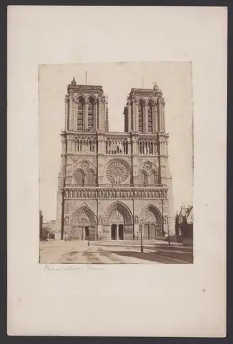 Fotografie unbekannter Fotograf, Ansicht Paris, Kathedrale Notre Dame