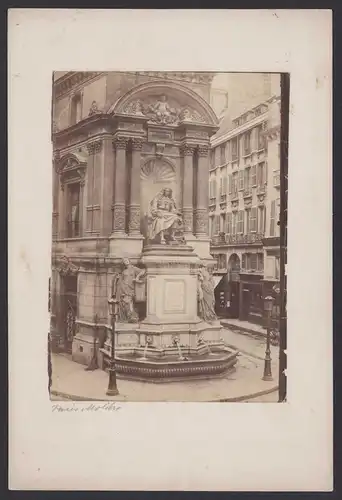 Fotografie unbekannter Fotograf, Ansicht Paris, Monument a Moliere