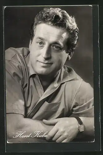 AK Schauspieler Horst Kube spielt u.a. in den Filmen Spur in die Nacht und Vergesst mir meine Traudel nicht!