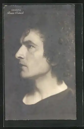 AK Schauspieler Bruno Dekarli im Seitenporträt