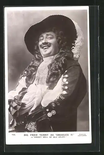 AK Schauspieler Fred Terry als Charles II. in dem Film Sweet Nell of old Drury