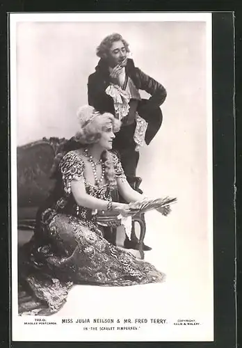 AK Schauspieler Julia Neilson und Fred Terry in ihrem gemeinsamen Film The Scarlet Pimpernel