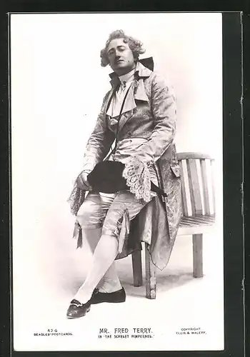 AK Schauspieler Fred Terry in seinem Kostüm des Films The Scarlet Pimpernel