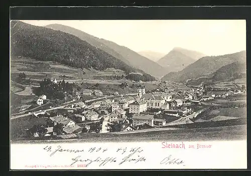 AK Steinach, Ort am Brenner mit Kirche