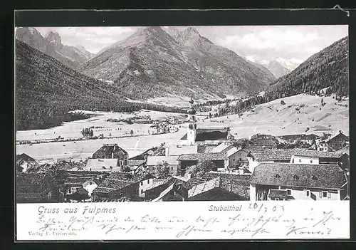 AK Fulpmes /Stubaital, Ort mit Kirche