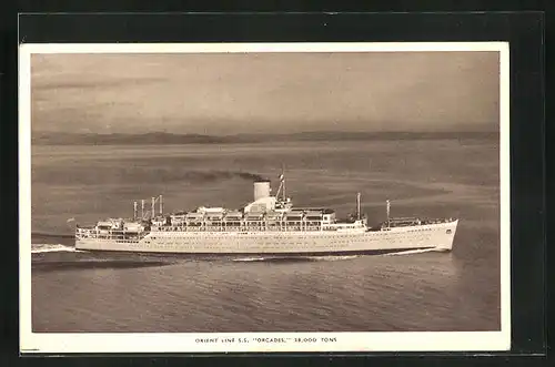AK Passagierschiff SS Orcades bei ruhiger See, Orient Line