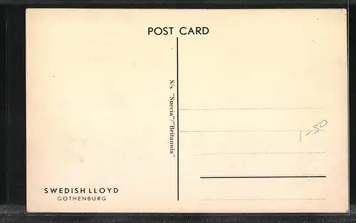 AK Passagierschiff Gothenburg bei ruhiger See, Swedish Lloyd