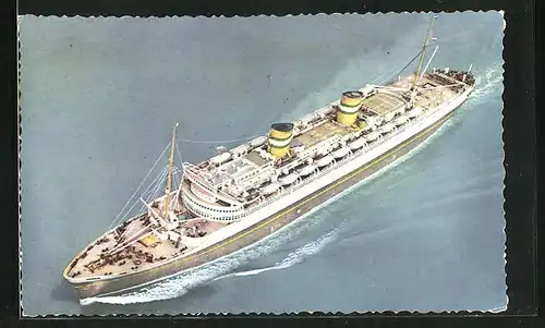 AK Passagierschiff SS Nieuw-Amsterdam in voller Fahrt