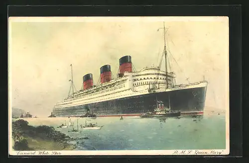 AK Passagierschiff RMS Queen Mary, Cunard White Star Line