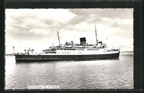 AK Passagierschiff SS St. Patrick, British Railways