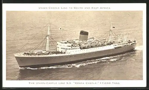 AK Passagierschiff SS Kenya Castle, Union-Castle Line