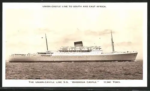 AK Passagierschiff SS Rhodesia Castle, Union-Castle Line