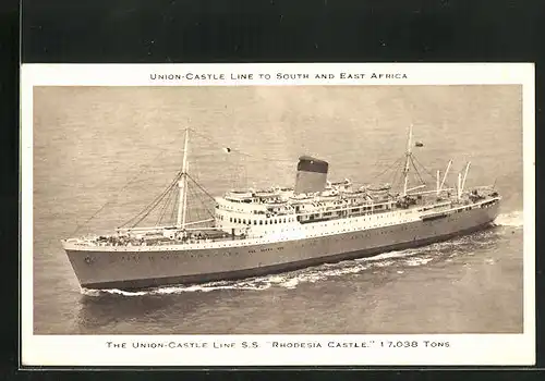 AK Passagierschiff SS Rhodesia Castle, Union-Castle Line