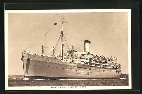 AK Passagierschiff RMS Orion, Orient Line