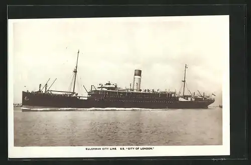 AK Passagierschiff SS City of London, Ellerman City Line