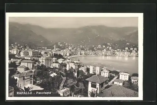 AK Rapallo, Panoramaansicht auf Stadt