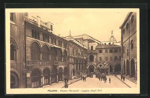 AK Milano, Piazza Mercanti - Loggia degli Osii