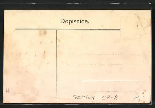 AK Semil / Semily, Demonstrace 28. List. 1905