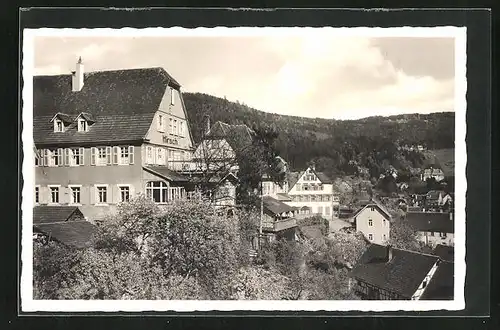 AK Bad Liebenzell /Schwarzwald, Hotel Hirsch Garni