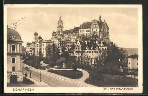 AK Sigmaringen, Schloss Stadtseite