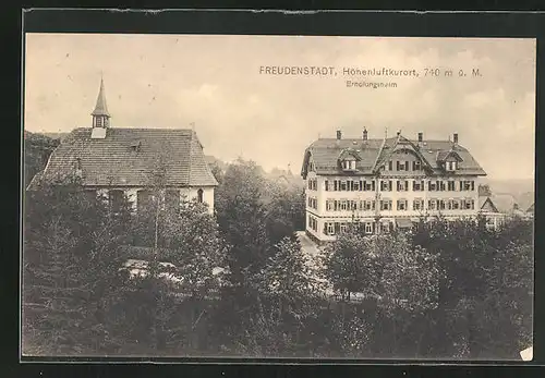 AK Freudenstadt, Blick auf Erholungsheim