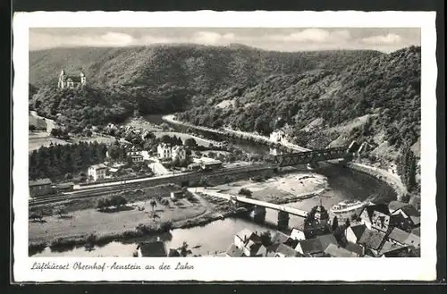 AK Obernhof-Arnstein, Blick auf den Ort an der Lahn